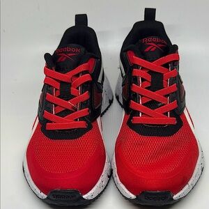 Reebok Boys Sneakers Size 11 Red/Black/White Athletic Running Shoes